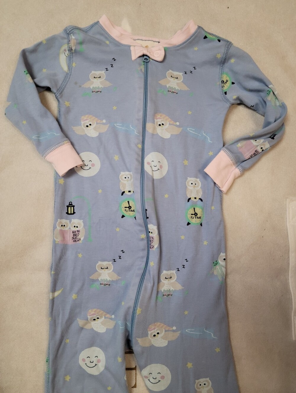 The Beaufort Bonnet Company Sz 4 Night Owl Noelle Pajamas
